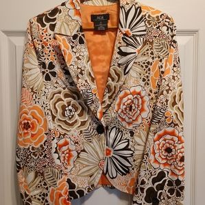 ABG Women's Blazer Floral Size 10